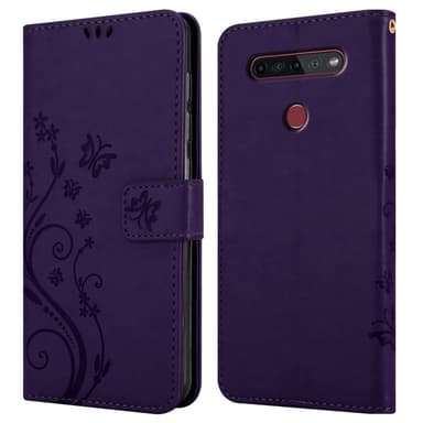 LG K51S Suojakuori Lompakkokotelo (Violetti)