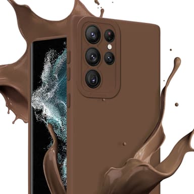 Samsung Galaxy S22 ULTRA Suojakuori Kotelo (Ruskea)