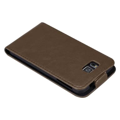 Samsung Galaxy ALPHA Suojakuori Lompakkokotelo (Ruskea)