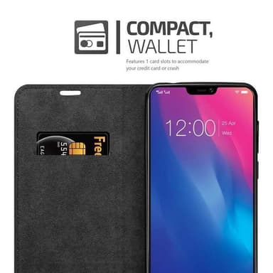 Vivo Y85 Suojakuori Lompakkokotelo (Ruskea)