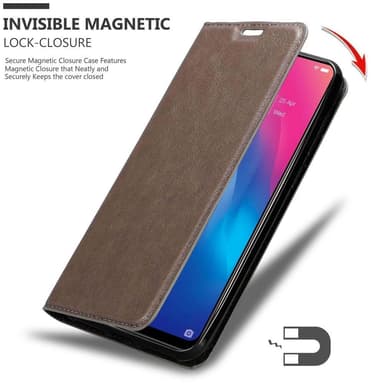 Vivo Y85 Suojakuori Lompakkokotelo (Ruskea)