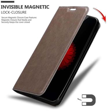 ZTE Nubia Z11 MINI S Suojakuori Lompakkokotelo (Ruskea)
