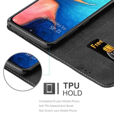 Samsung Galaxy A10e / A20e Suojakuori Case (Musta)