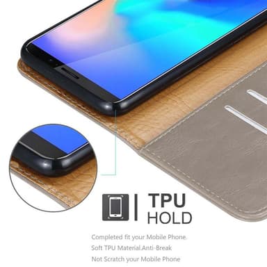 Cubot J3 PRO Suojakuori Lompakkokotelo (Ruskea)