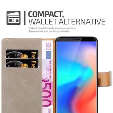 Cubot J3 PRO Suojakuori Lompakkokotelo (Ruskea)