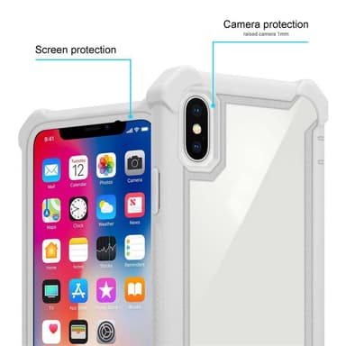 iPhone X / XS Suojakuori Kotelo (harmaa)