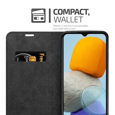 Samsung Galaxy M23 5G Suojakuori Lompakkokotelo (Musta)