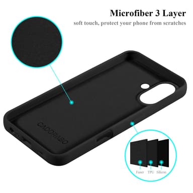 iPhone 16 Suojakuori Kotelo Case (Musta)