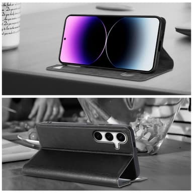 Lompakkokotelo Samsung Galaxy S24 Case (Musta)