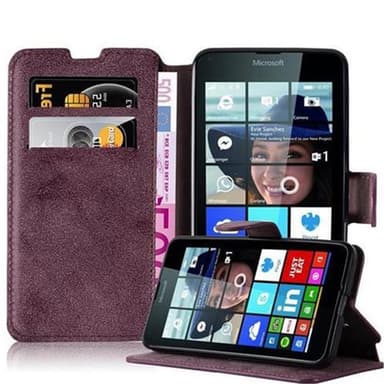 Nokia Lumia 640 Suojakuori Lompakkokotelo (Punainen)