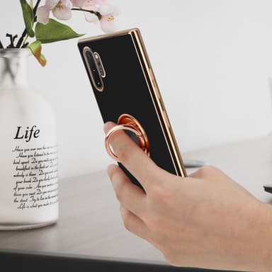 Samsung Galaxy NOTE 10 PLUS Suojakuori Kotelo (Musta)