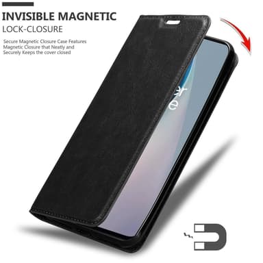 OnePlus Nord N10 5G Suojakuori Lompakkokotelo (Musta)