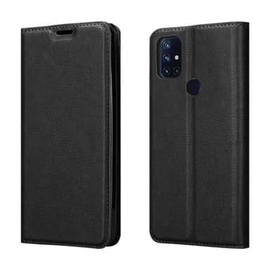 OnePlus Nord N10 5G Suojakuori Lompakkokotelo (Musta)