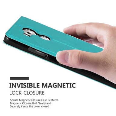 Lompakkokotelo Huawei MATE 8 Case (Turkoosi)