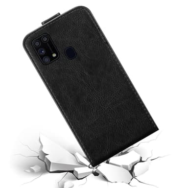 Samsung Galaxy M31 Suojakuori Lompakkokotelo (Musta)