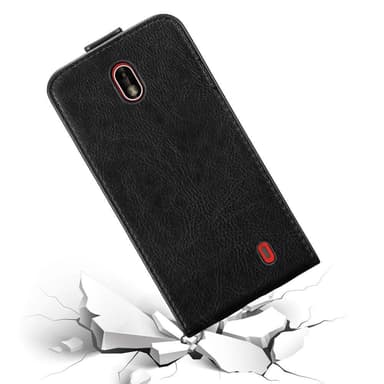 Nokia 1 2018 Suojakuori Lompakkokotelo (Musta)