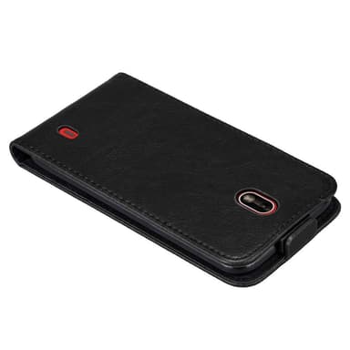 Nokia 1 2018 Suojakuori Lompakkokotelo (Musta)