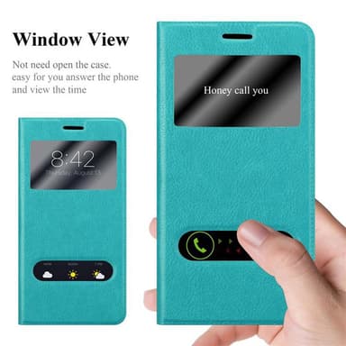 Lompakkokotelo Samsung Galaxy A8 2015 Case (Turkoosi)