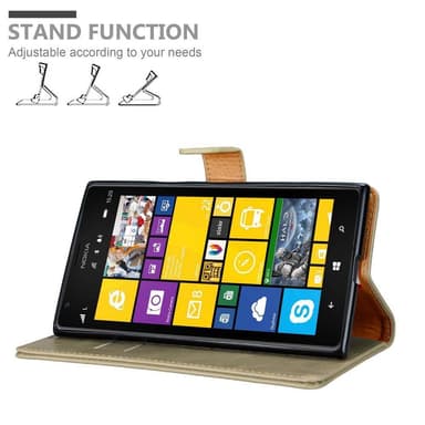 Nokia Lumia 1520 Suojakuori Lompakkokotelo (Ruskea)