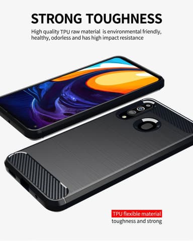 Suojakuori Samsung Galaxy A20s Kotelo (Musta)