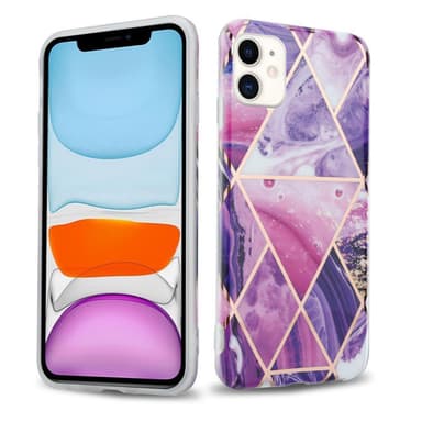 iPhone 11 Suojakuori Lompakkokotelo (Violetti)