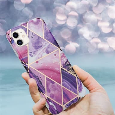 iPhone 11 Suojakuori Lompakkokotelo (Violetti)