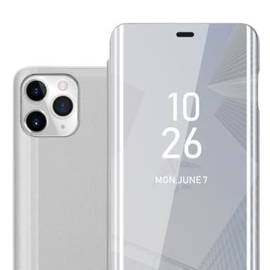 Suojakuori iPhone 11 PRO Lompakkokotelo (Hopea)
