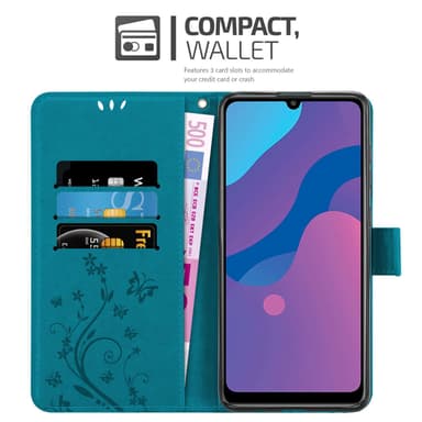 Honor 9A Suojakuori Lompakkokotelo (Sininen)