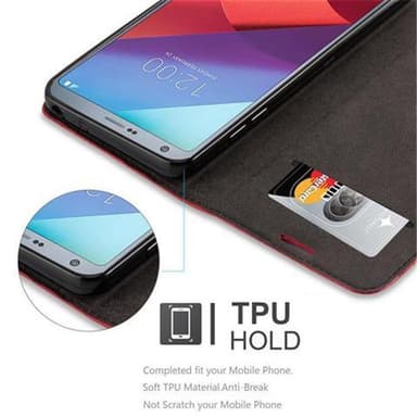 LG G6 Suojakuori Lompakkokotelo (Punainen)