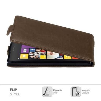 Nokia Lumia 1020 Suojakuori Lompakkokotelo (Ruskea)