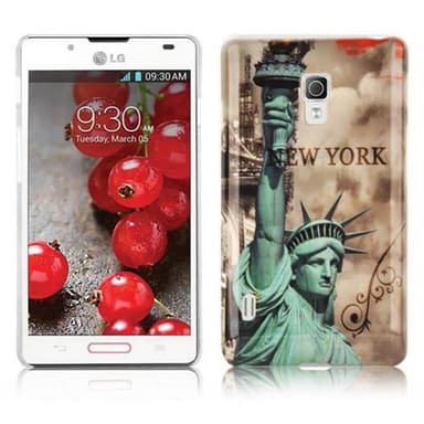 LG OPTIMUS L7 II Suojakuori Case Cover (Ruskea)