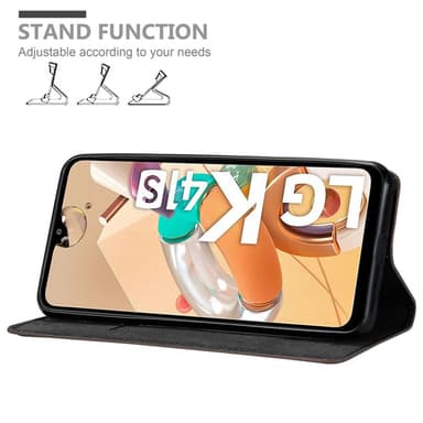 LG KQ51 Suojakuori Lompakkokotelo (Ruskea)