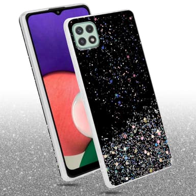 Samsung Galaxy A22 5G Suojakuori Kotelo (Musta)