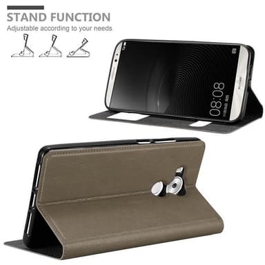 Lompakkokotelo Huawei MATE 8 Case (Ruskea)