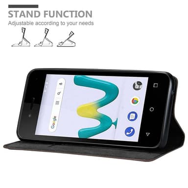 WIKO SUNNY 3 MINI Suojakuori Lompakkokotelo (Ruskea)