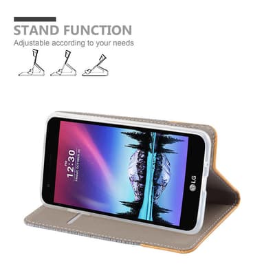 LG K4 2017 Suojakuori Lompakkokotelo (harmaa)