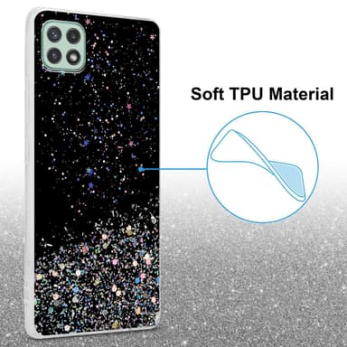 Samsung Galaxy A22 5G Suojakuori Kotelo (Musta)