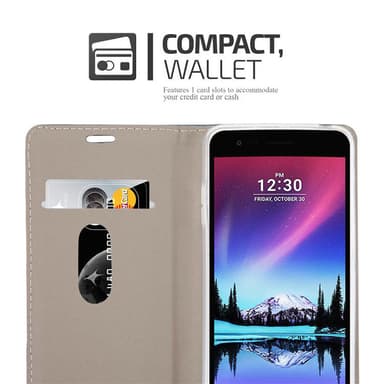 LG K4 2017 Suojakuori Lompakkokotelo (harmaa)