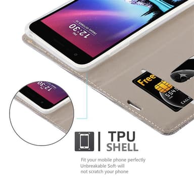 LG K4 2017 Suojakuori Lompakkokotelo (harmaa)