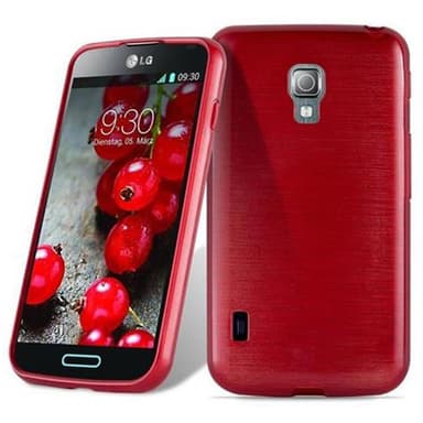 LG L7 II (2. SIM) Suojakuori Kotelo (Punainen)