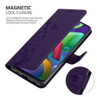 Samsung Galaxy M31 Suojakuori Lompakkokotelo (Violetti)
