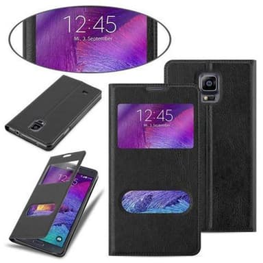 Lompakkokotelo Samsung Galaxy NOTE 4 Case (Musta)