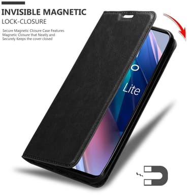 Oppo FIND X3 LITE Suojakuori Lompakkokotelo (Musta)