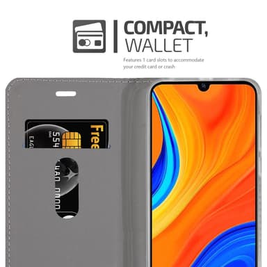 Huawei Y6S Suojakuori Lompakkokotelo (harmaa)