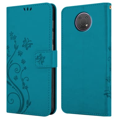 Nokia G10 / G20 Suojakuori Lompakkokotelo (Sininen)