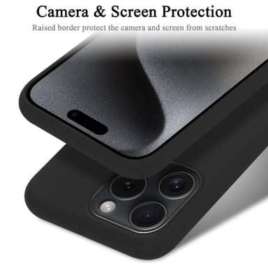 iPhone 15 PRO MAX Suojakuori Kotelo Case (Musta)