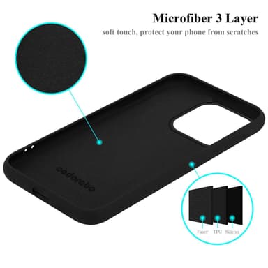 iPhone 15 PRO MAX Suojakuori Kotelo Case (Musta)