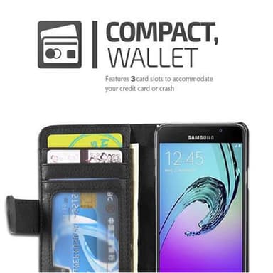 Samsung Galaxy A3 2016 Suojakuori Kotelo (Musta)