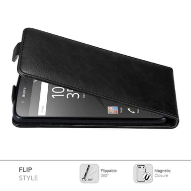 Sony Xperia Z5 Suojakuori Lompakkokotelo (Musta)