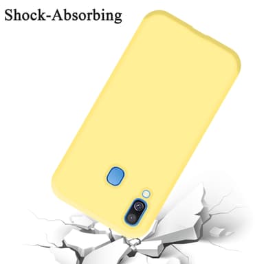Samsung Galaxy A40 Suojakuori Kotelo (Keltainen)